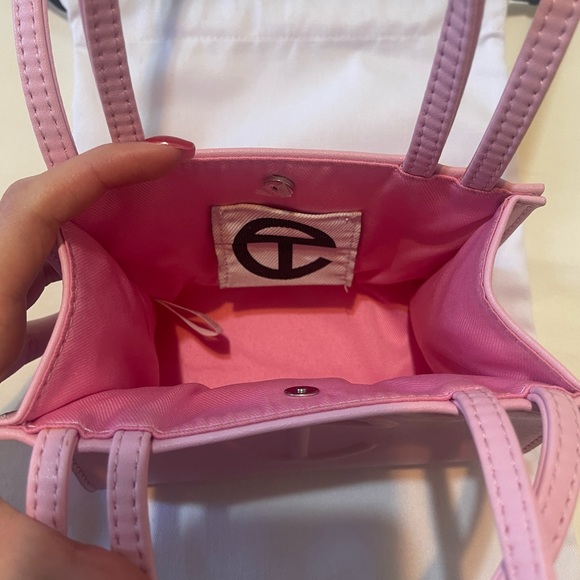 Telfar Small Shopping Bag in Bubblegum Pink - Picture 4 of 4